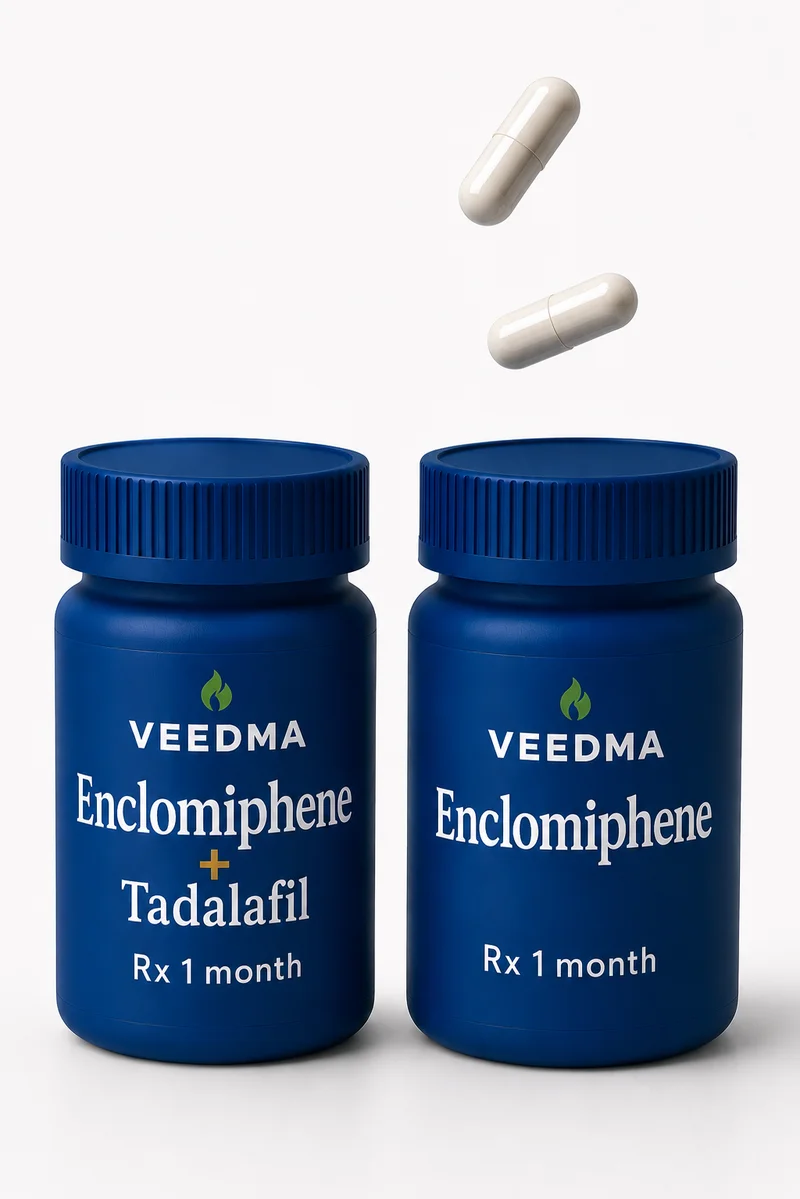 Veedma Enclomiphene and Enclomiphene + Tadalafil combination tablet prescriptions