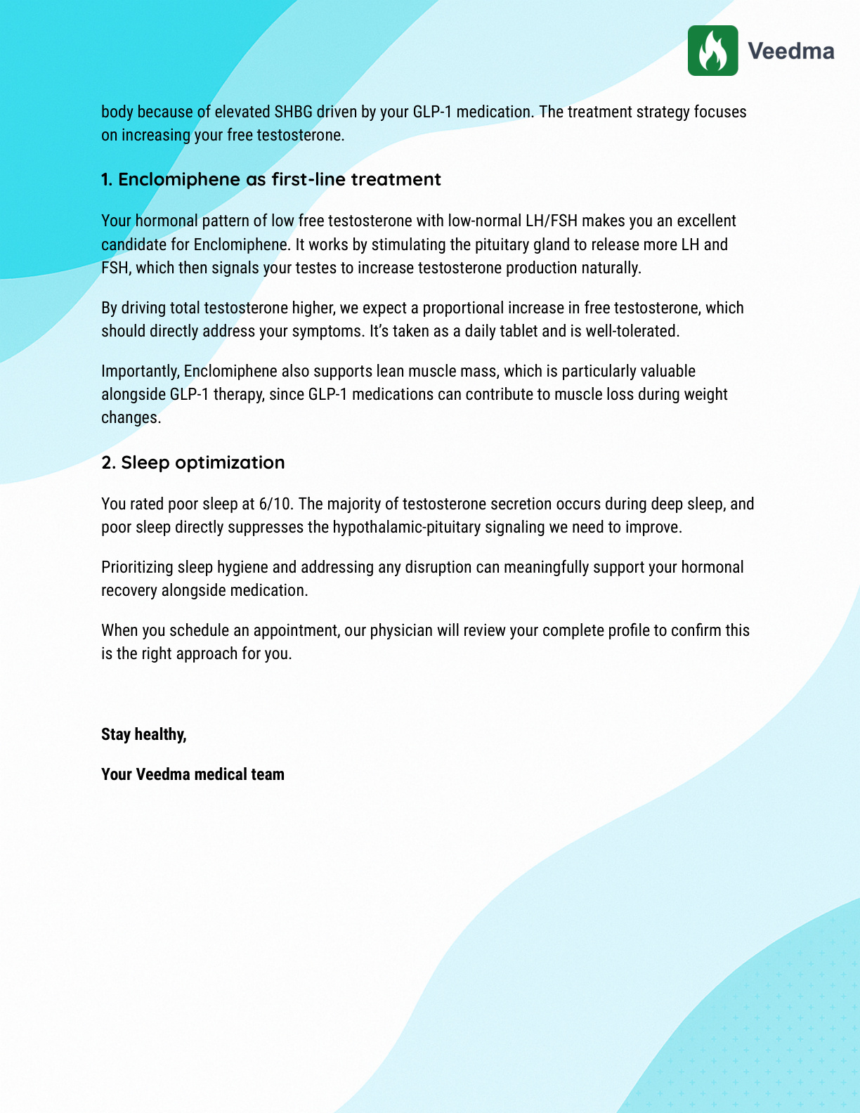 Veedma lab review report, GLP-1 case, page 3