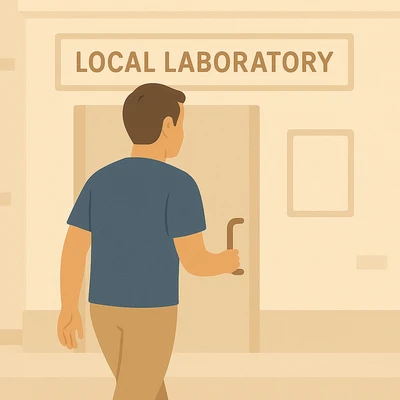 Patient getting blood drawn at a CLIA-certified lab